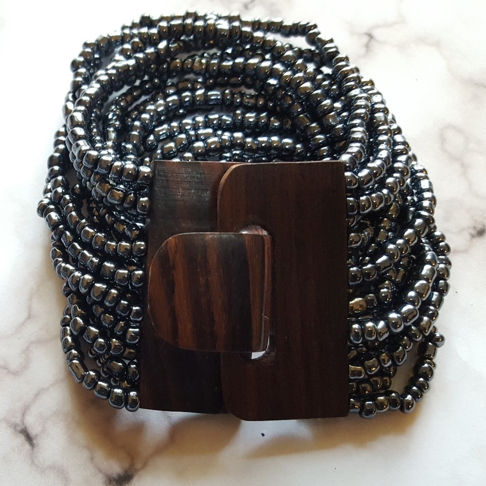 Beaded Bracelet and Earring Set